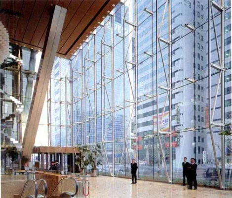 LG Kangnam Building Seoul HQ atrium