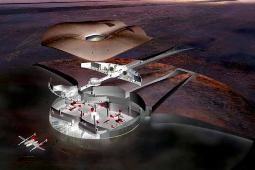 Spaceport New Mexico building in USA