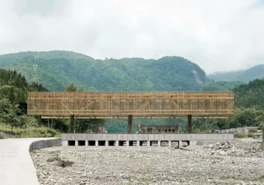 Gateway bridge at Xiling Ski Resort Sichuan building, China