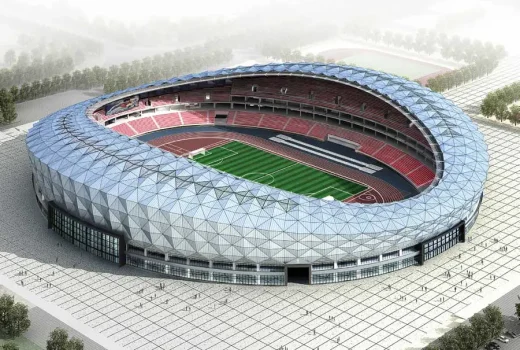 Jining Stadium building, China sports arena