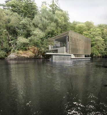 Loch Ard Boathouse building design by Sutherland Hussey Architects