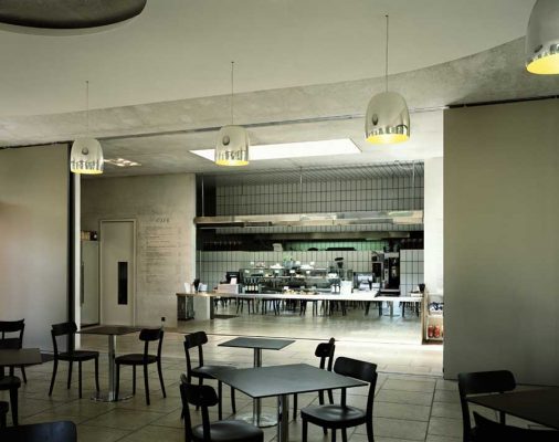 West London cafe building interior