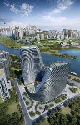 Huarong Hengqin Tower, Zhuhai waterfront building