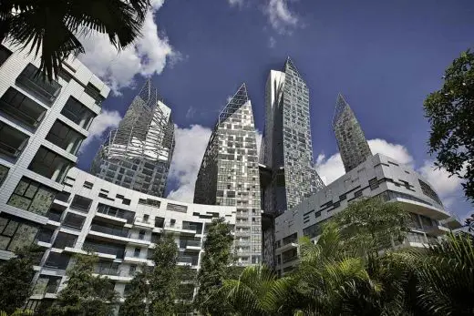 Reflections at Keppel Bay Singapore buildings design by Daniel Libeskind Architect