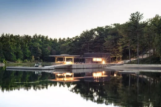 Modern Boathouse in Parry Sound District, Ontario