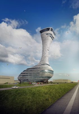 Istanbul Airport Traffic Control Tower Building