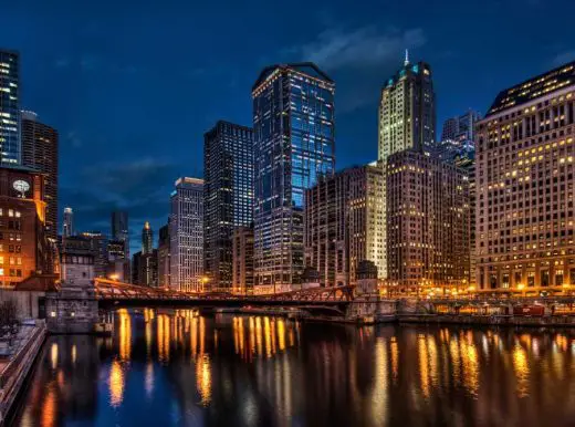 Chicago River Buildings