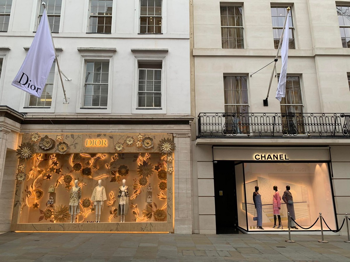 Chanel windows at Bond street, London