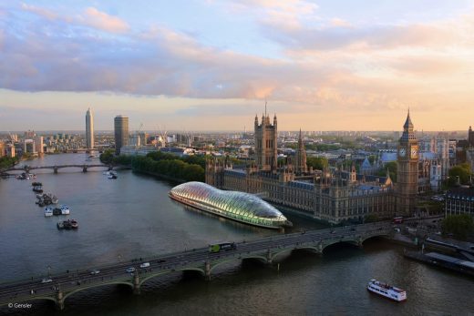 Temporary UK Parliament on the River Thames by Gensler London