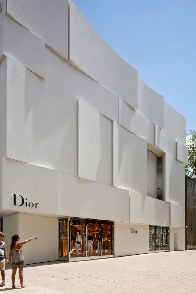 Christian Dior designer store, facade and entrance, Avenue