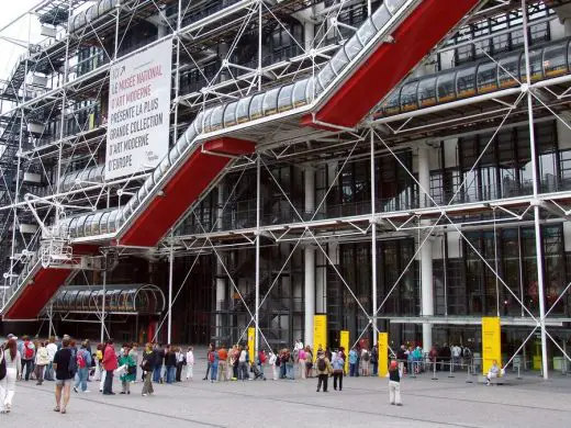 Centre Pompidou Building escalators