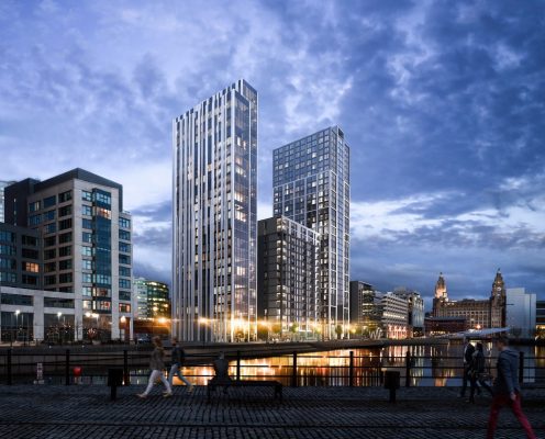 Plaza 1821 and Hive City Docks Liverpool Building News
