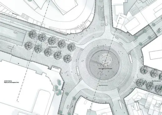 Place Schuman Brussels roundabout plan