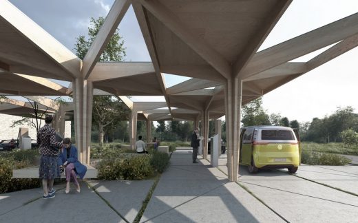 Danish Architecture - Ultra Fast Charging Stations by COBE