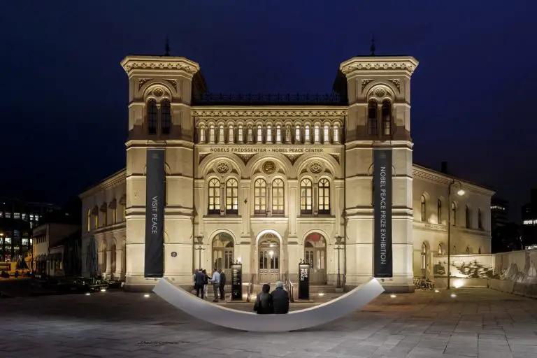 Peace Bench at Nobel Peace Center, Oslo - e-architect