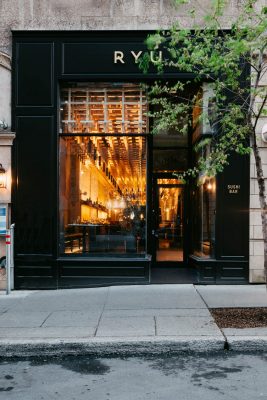 Ryu sushi restaurant - downtown Montreal Architecture News