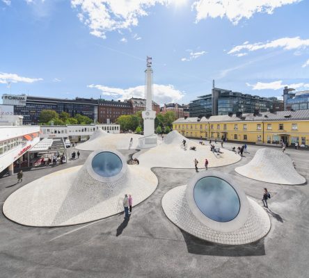 World Architecture Festival 2019 Shortlist - Amos Rex in Helsinki, Finland, by JKMM Architects