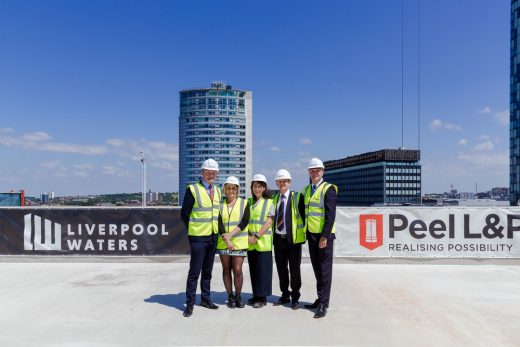 Plaza 1821 Liverpool Waters building Topping Out Ceremony
