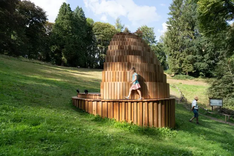 Rain Amplifier Folly, Belgium - e-architect