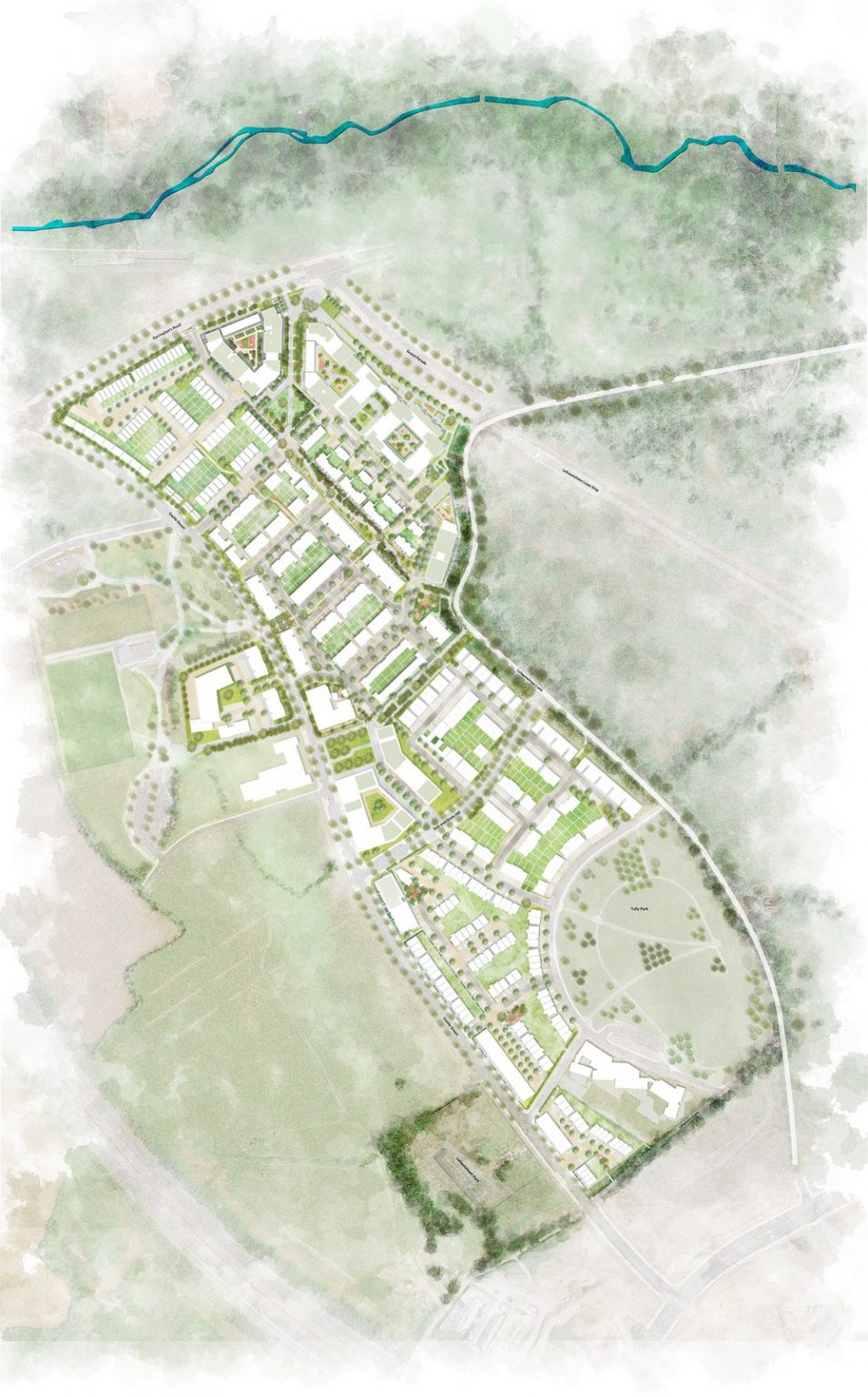 Cherrywood Village Masterplan South Dublin - e-architect