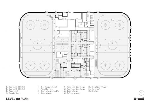 Lee Valley Ice Centre London ground floor plan