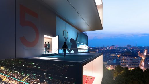 Playscraper Tennis Tower building design