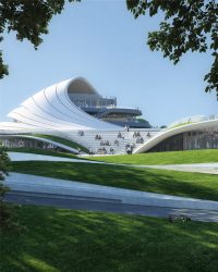 Jiaxing Civic Center Design by MAD Architects - e-architect