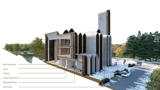 Preston Mosque building design Lancashire England