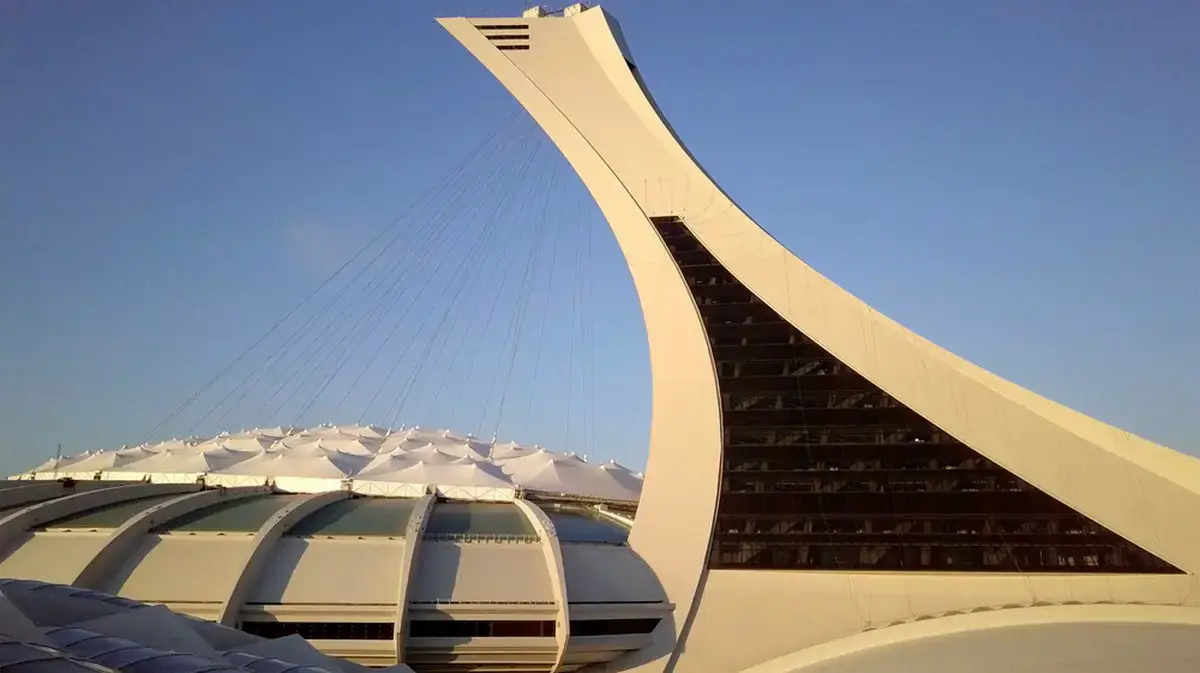 Racing at the Olympic Park in Montreal, Canada