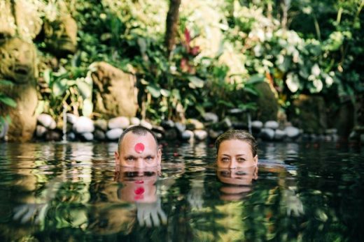 Home swimming nature pool people