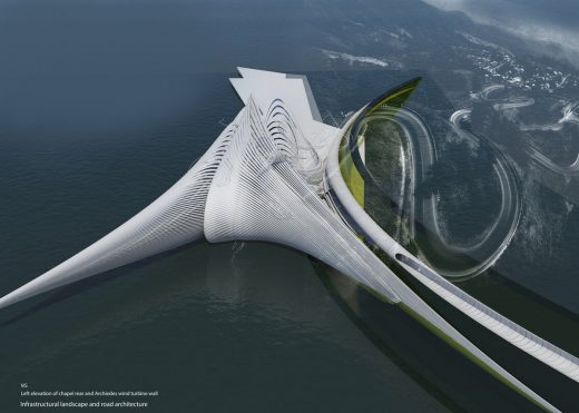 Thermodynamic Wind Turbine Chapel and Club Montenegro