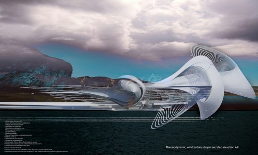 Concept Thermodynamic Wind Turbine Chapel and Club Montenegro