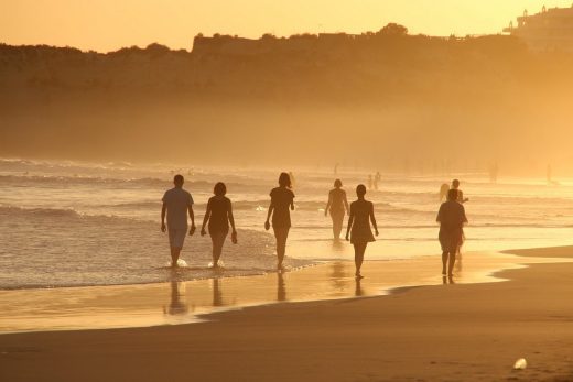 Beach people sunset - Top 10 reasons to renew BLS Certification