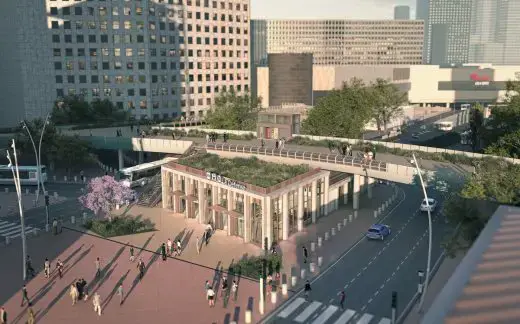 La Défense istasyonu Paris bina tasarımı