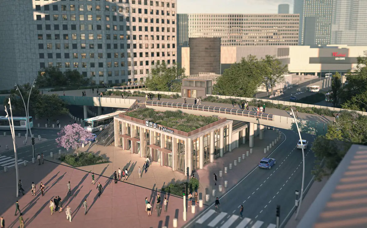 La Défense station Paris building design