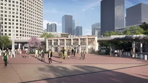 La Défense istasyonu Paris bina tasarımı