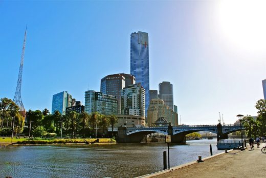 Melbourne buildings city landscape