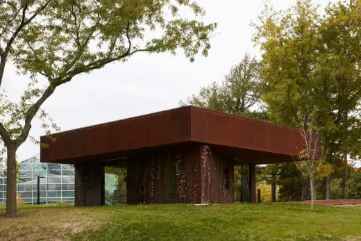 Montreal Botanical Garden Entrance Pavilion Canada