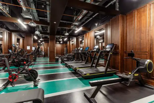 Virgin Hotels London-Shoreditch spor salonu iç mekanı