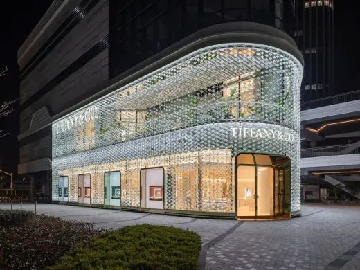 diamond-encrusted façade for Tiffany & Co. store in Shanghai