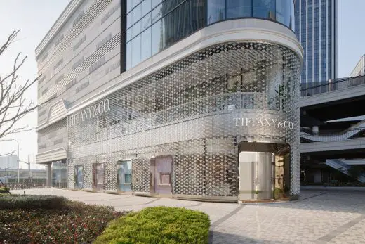 diamond-encrusted façade for Tiffany & Co. store in Shanghai