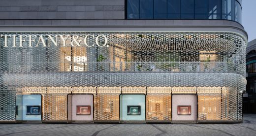 diamond-encrusted façade for Tiffany & Co. store in Shanghai