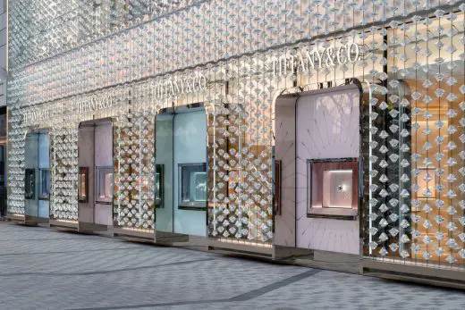 diamond-encrusted façade for Tiffany & Co. store in 