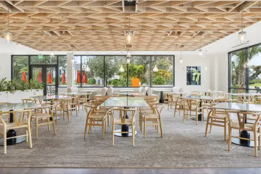 Interior of the Green Orchid Restaurant at Marie Selby Botanical Gardens