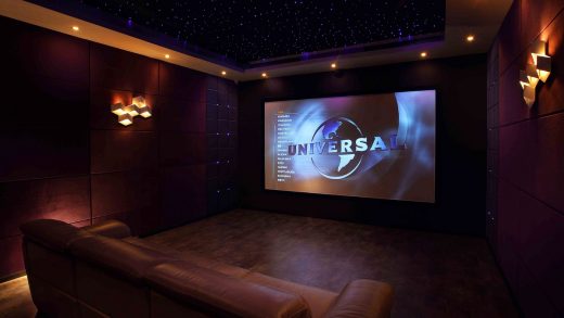 Home movie theater - luxurious basement renovations