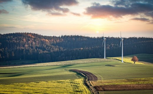 Windmills - sustainable business strategies: environmental goals