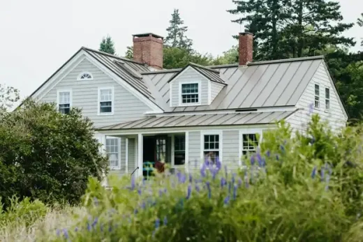 House roofing chimneys garden