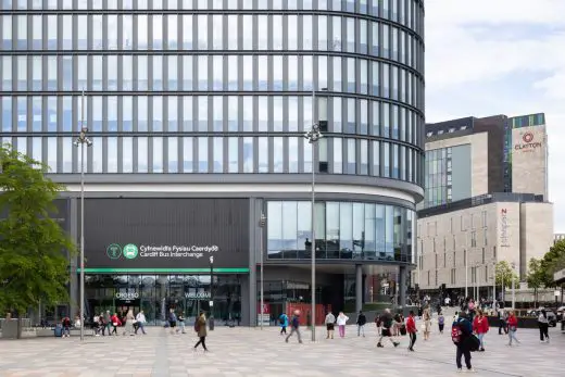 Metro Central Cardiff Bus Interchange building