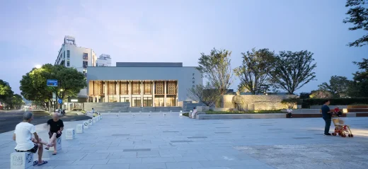 Cai Yuanpei Square and Jiemin Library Shaoxing Zhejiang