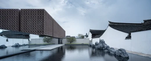 Cai Yuanpei Square and Jiemin Library Shaoxing City Zhejiang